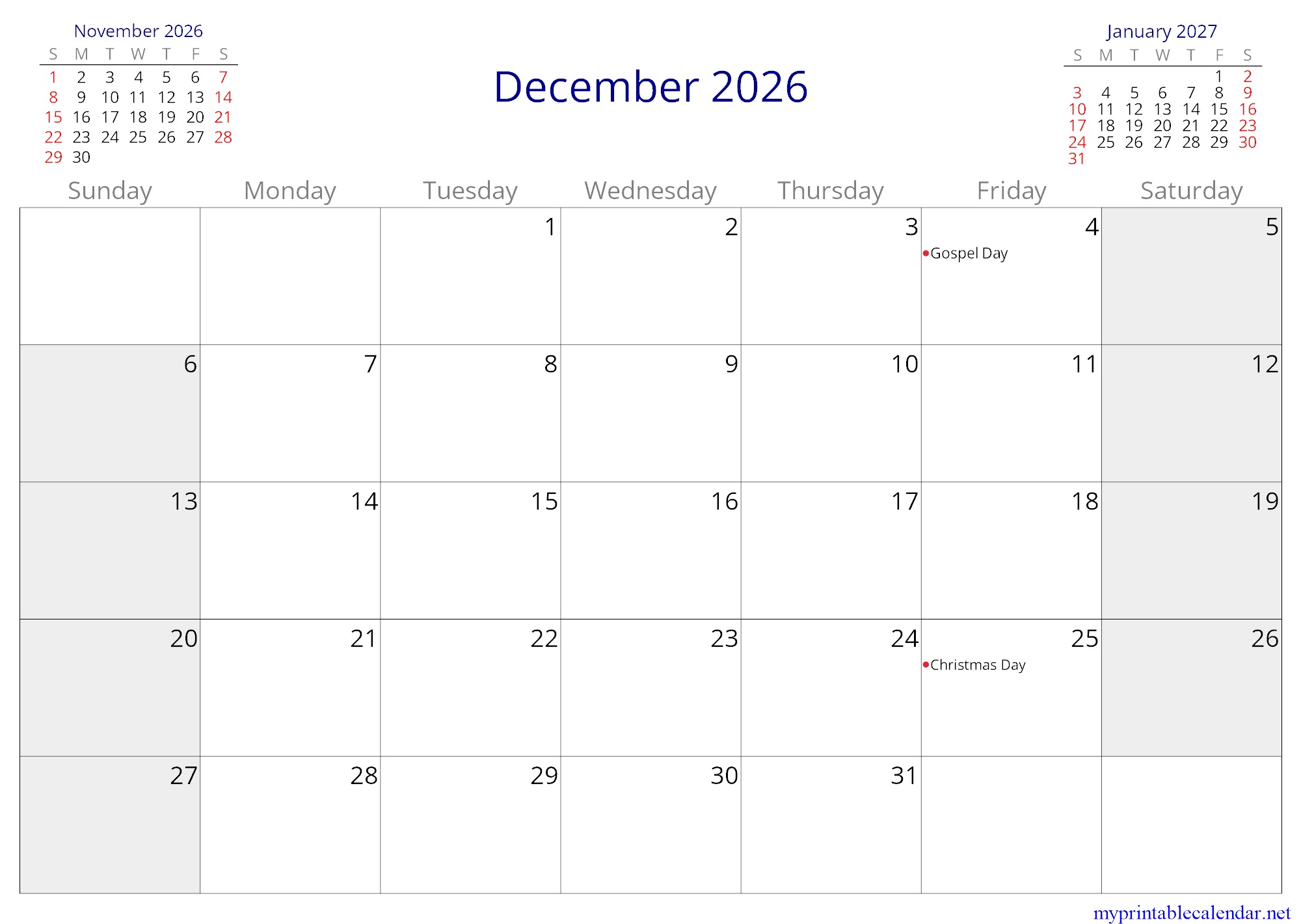 December 2026 monthly calendar, Marshall Islands, English (US, CA) jpg